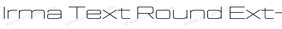Irma Text Round Ext字体转换